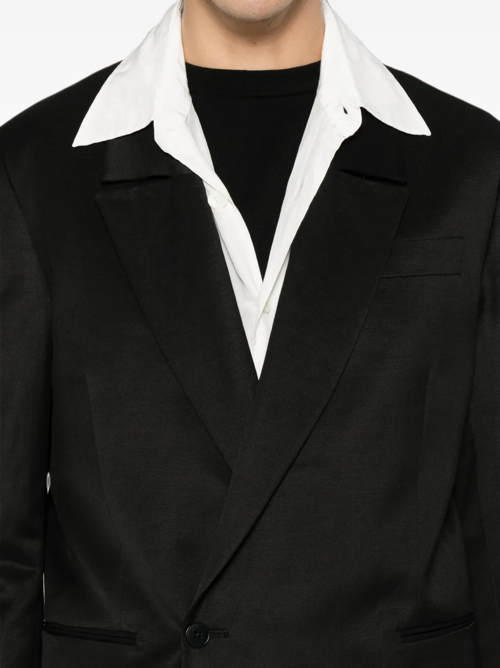 Costumein Donatien blazer met dubbele rij knopen Zwart
