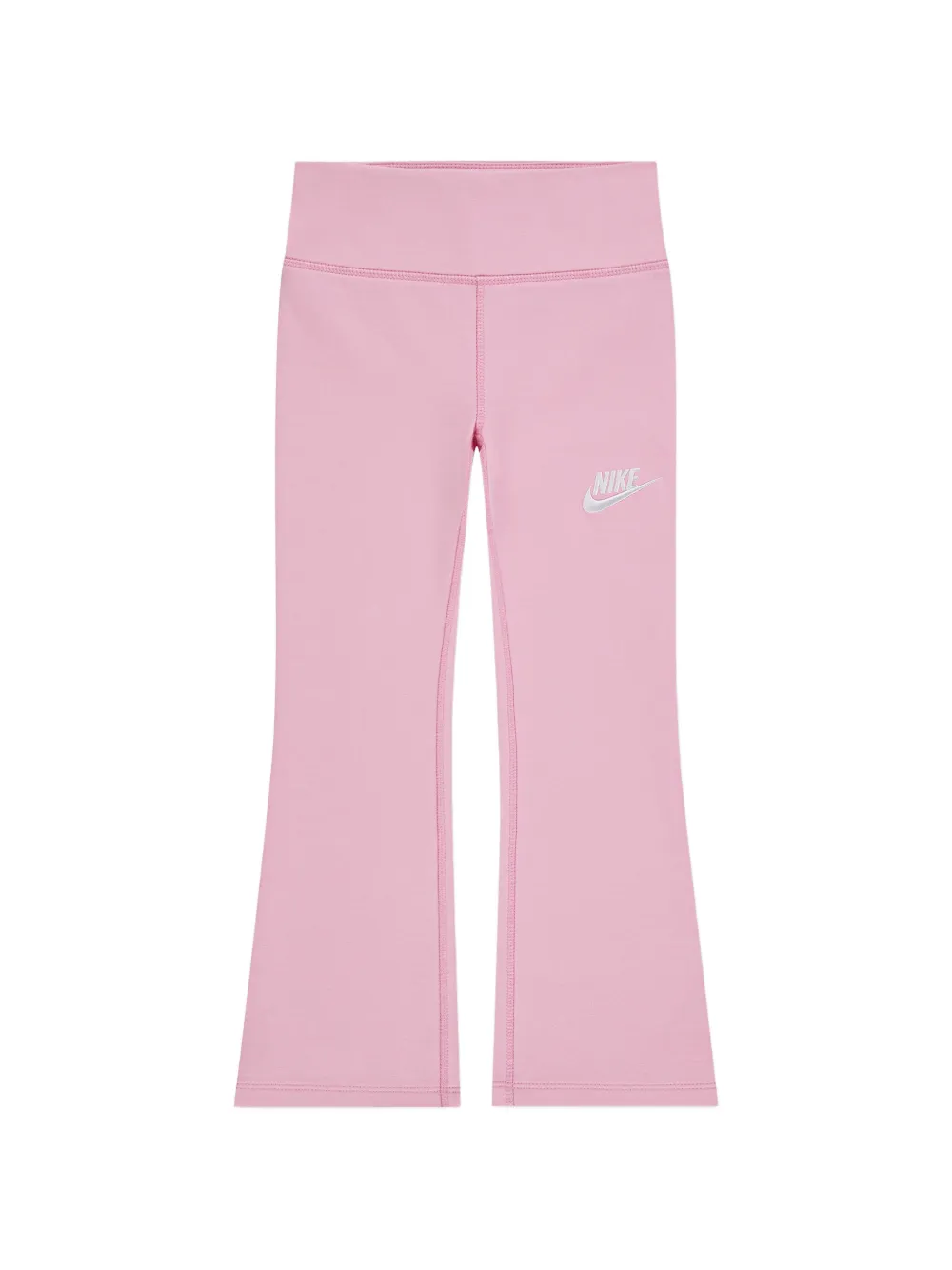 Nike Kids LBR logo-embroidered flared trousers - Rosa