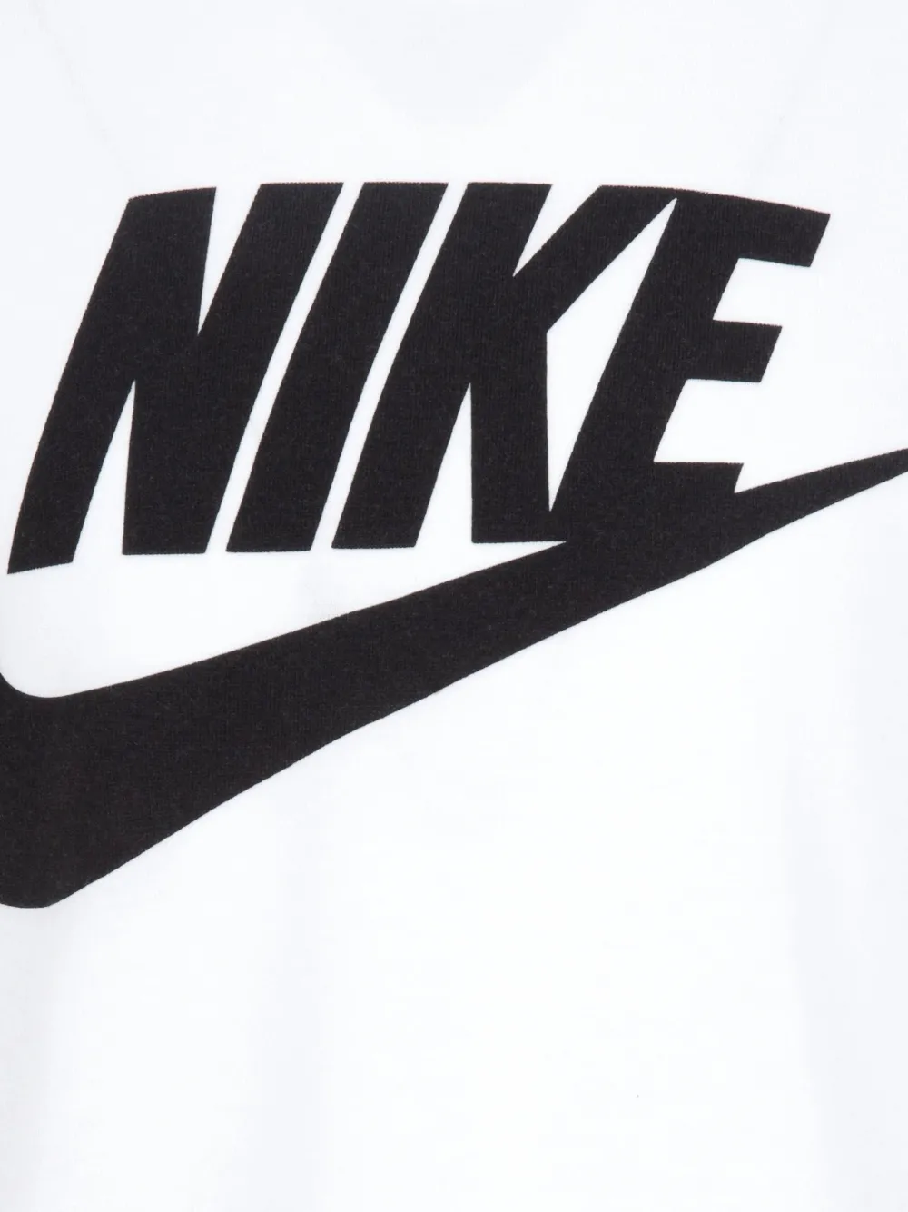 Nike Kids Futura Evergreen T-shirt met logoprint Wit