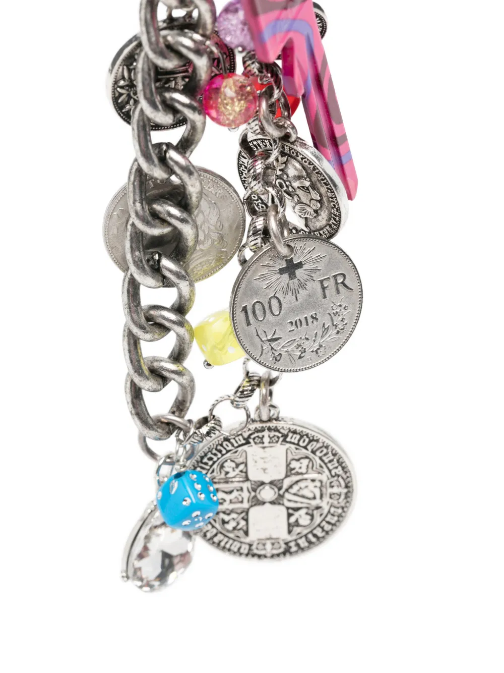 Ottolinger Chance tassenbedel met munthanger Zilver