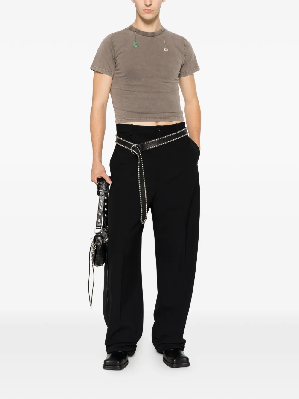 Ottolinger Double Luck Chain T-shirt Bruin