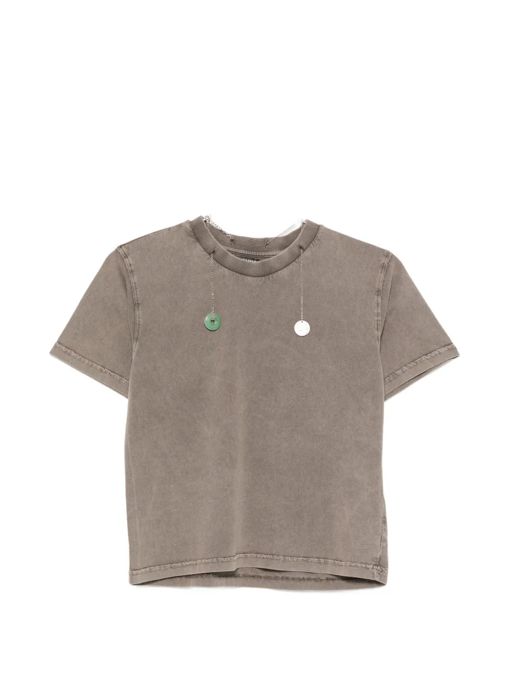 Ottolinger Double Luck Chain T-shirt - Marrone