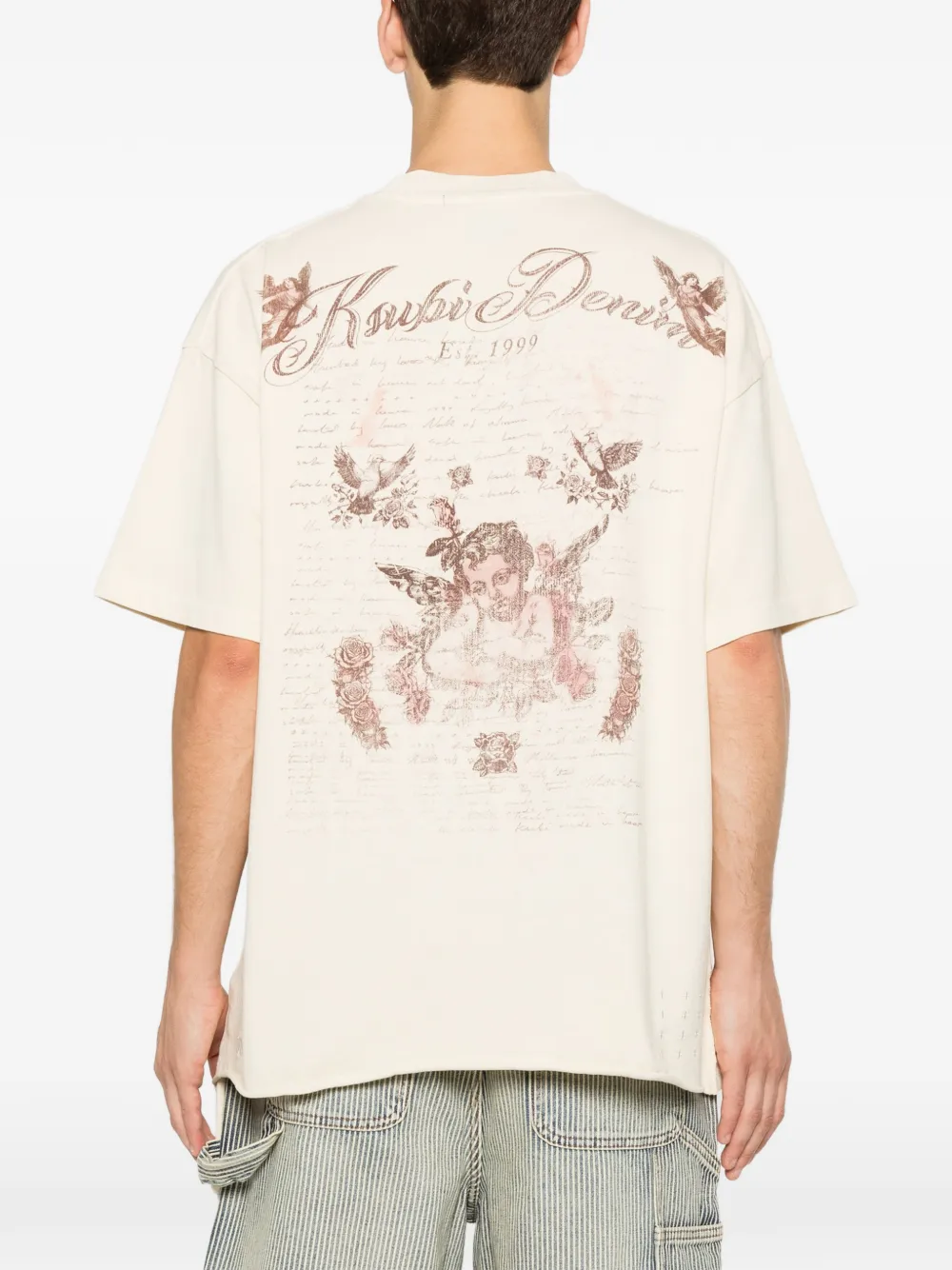 Ksubi Life Ekess T-shirt met logoprint Beige