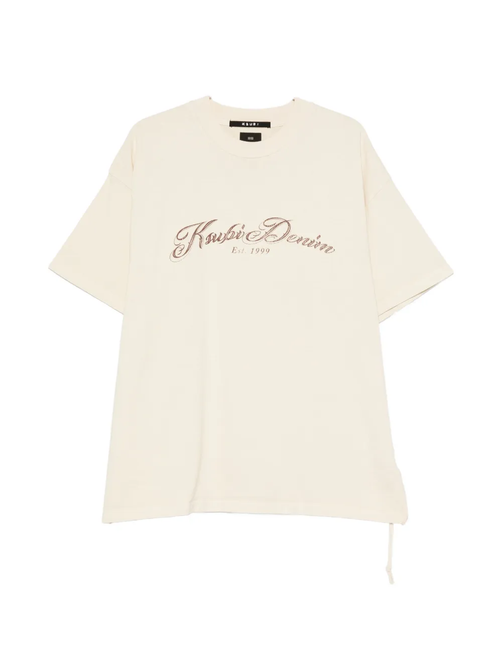 Ksubi Life Ekcess logo-print short-sleeve T-shirt - Nude