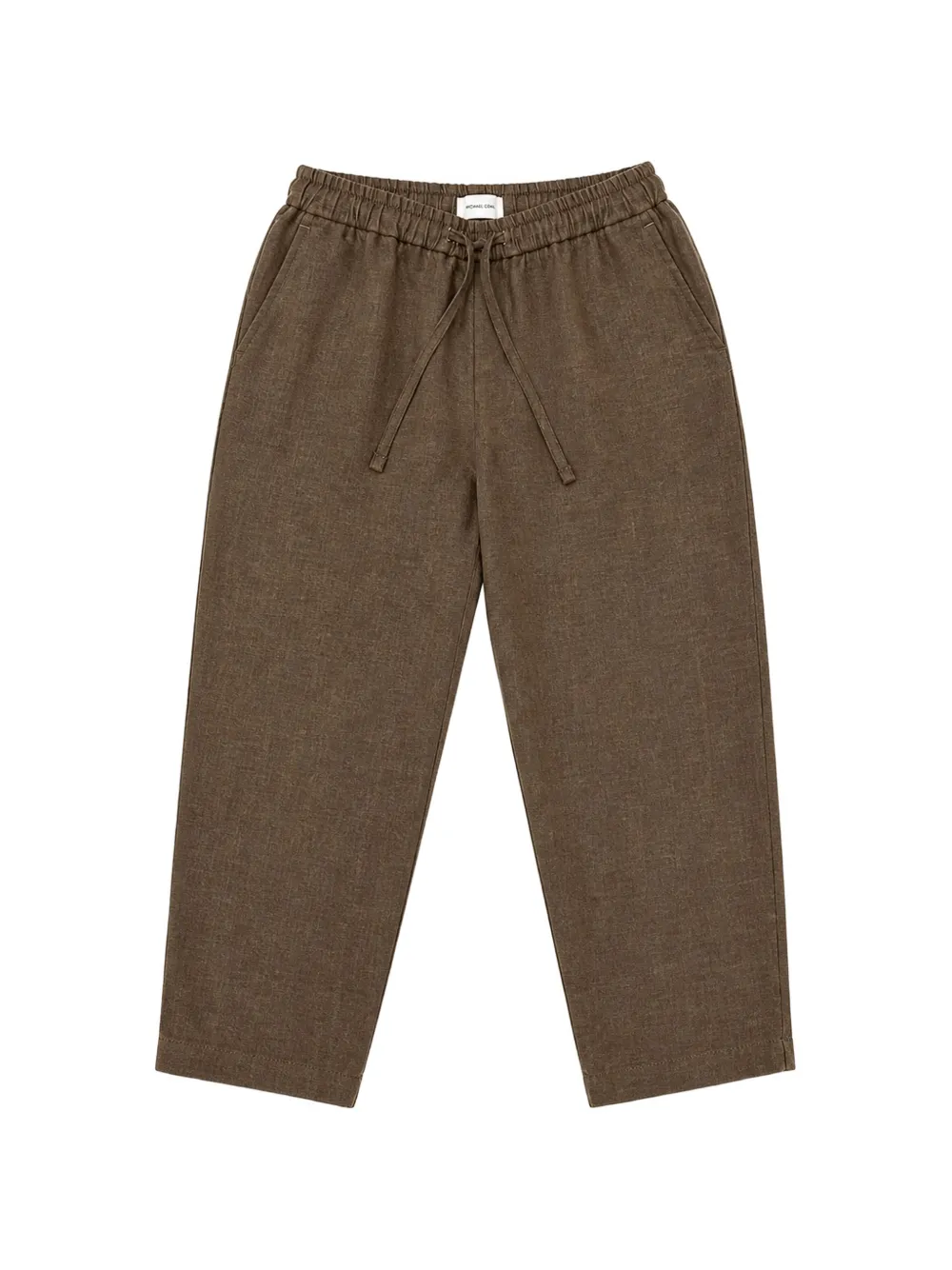 Michael Coal Kids' Mason Drawstring Trousers In Brown