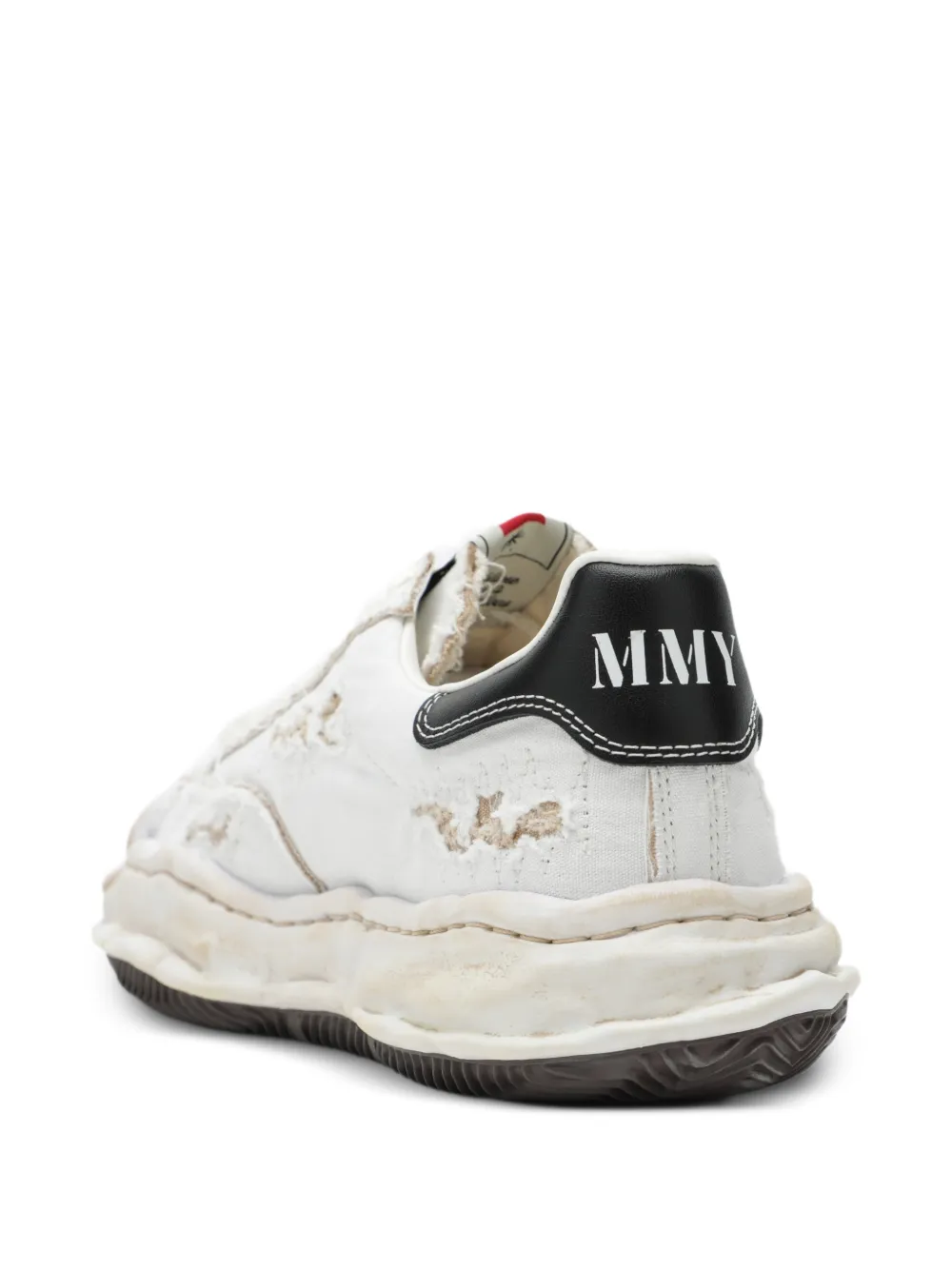 Maison MIHARA YASUHIRO Blakey OG Sole Ripped lace-up sneakers Wit
