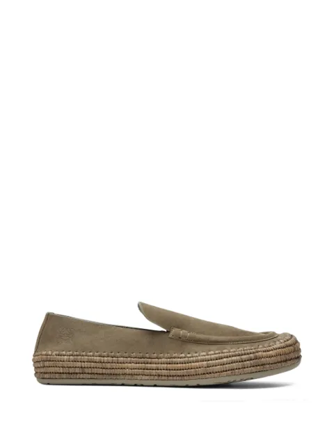 LOEWE Rio raffia-embroidery espadrilles