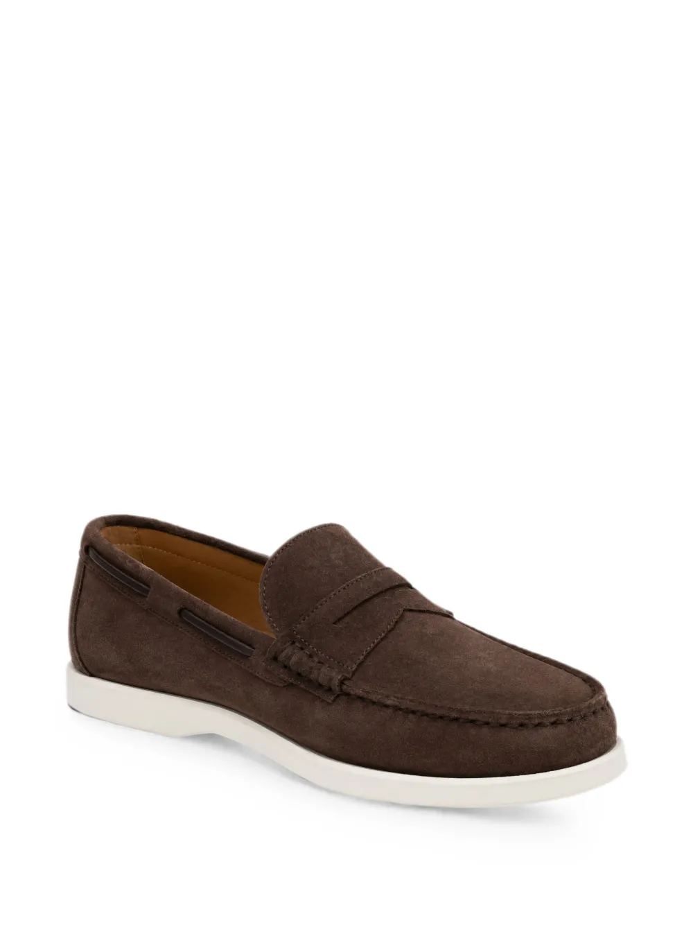 Kiton suede penny loafers Bruin
