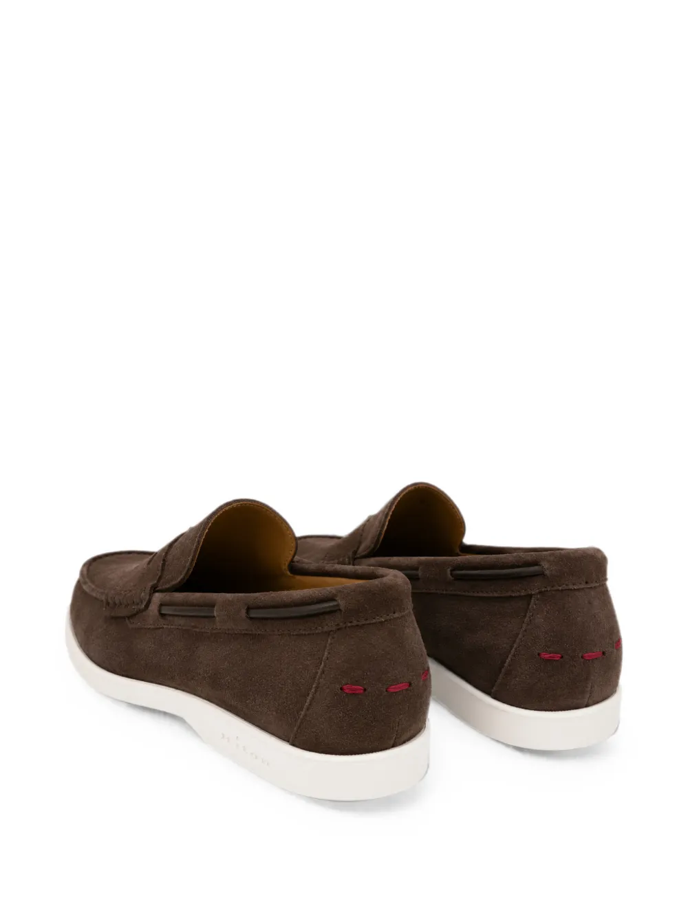 Kiton suede penny loafers Bruin