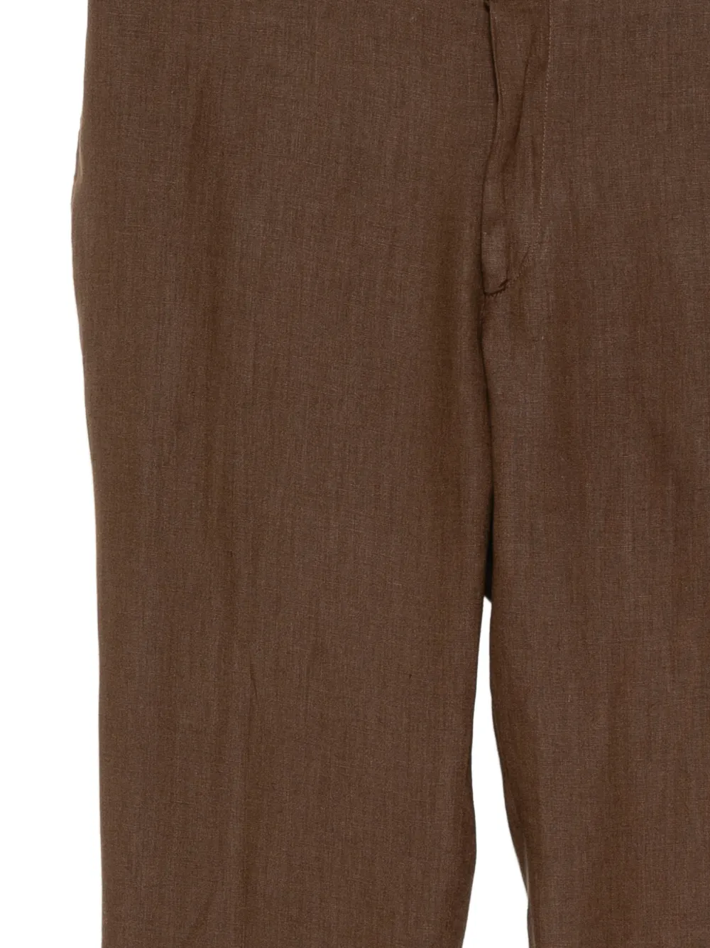 Kiton Straight broek met elastische tailleband Bruin