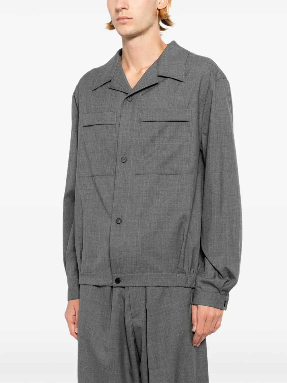 Kiton Shirtjack met borstzak Grijs
