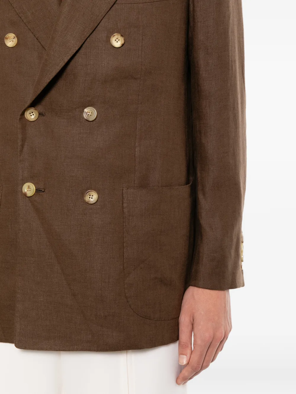 Kiton Jack met split Bruin