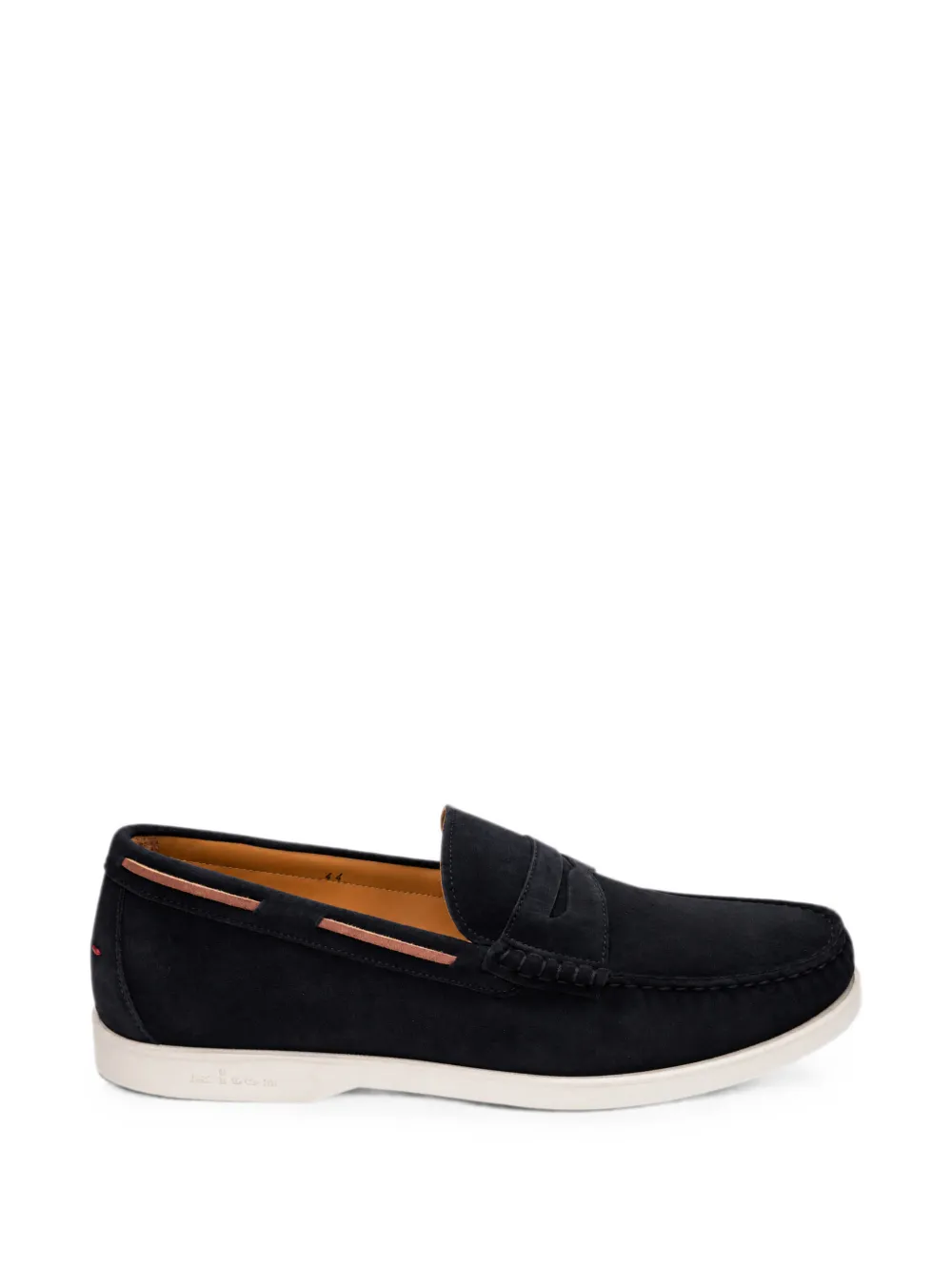 Kiton Suede-finish Leather Loafers In Blue