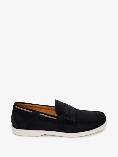 Kiton suede-finish leather loafers