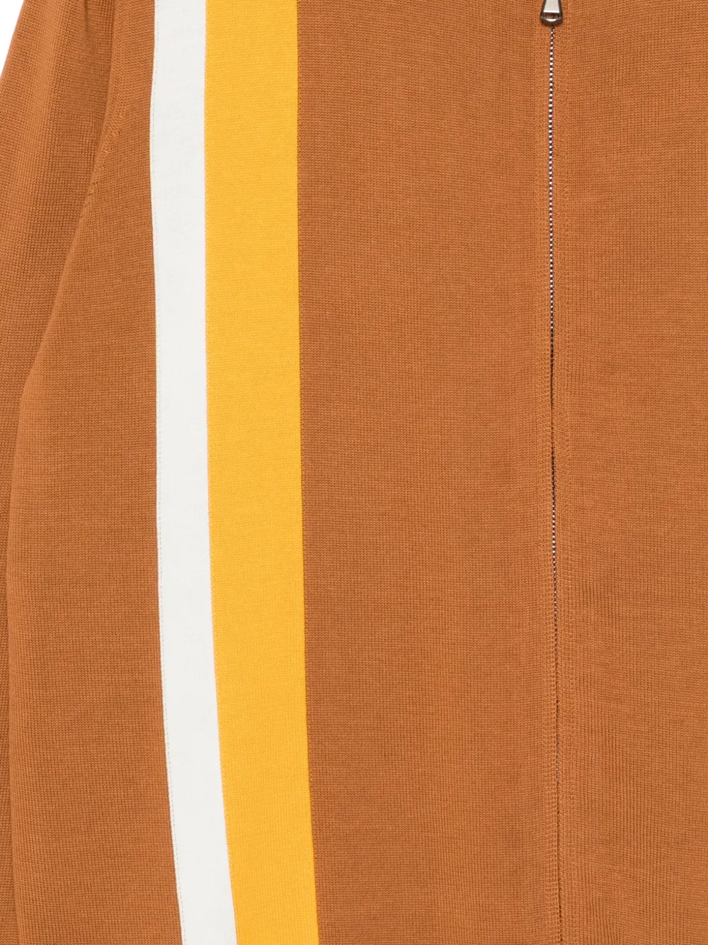Kiton Vest met gestreept detail Bruin