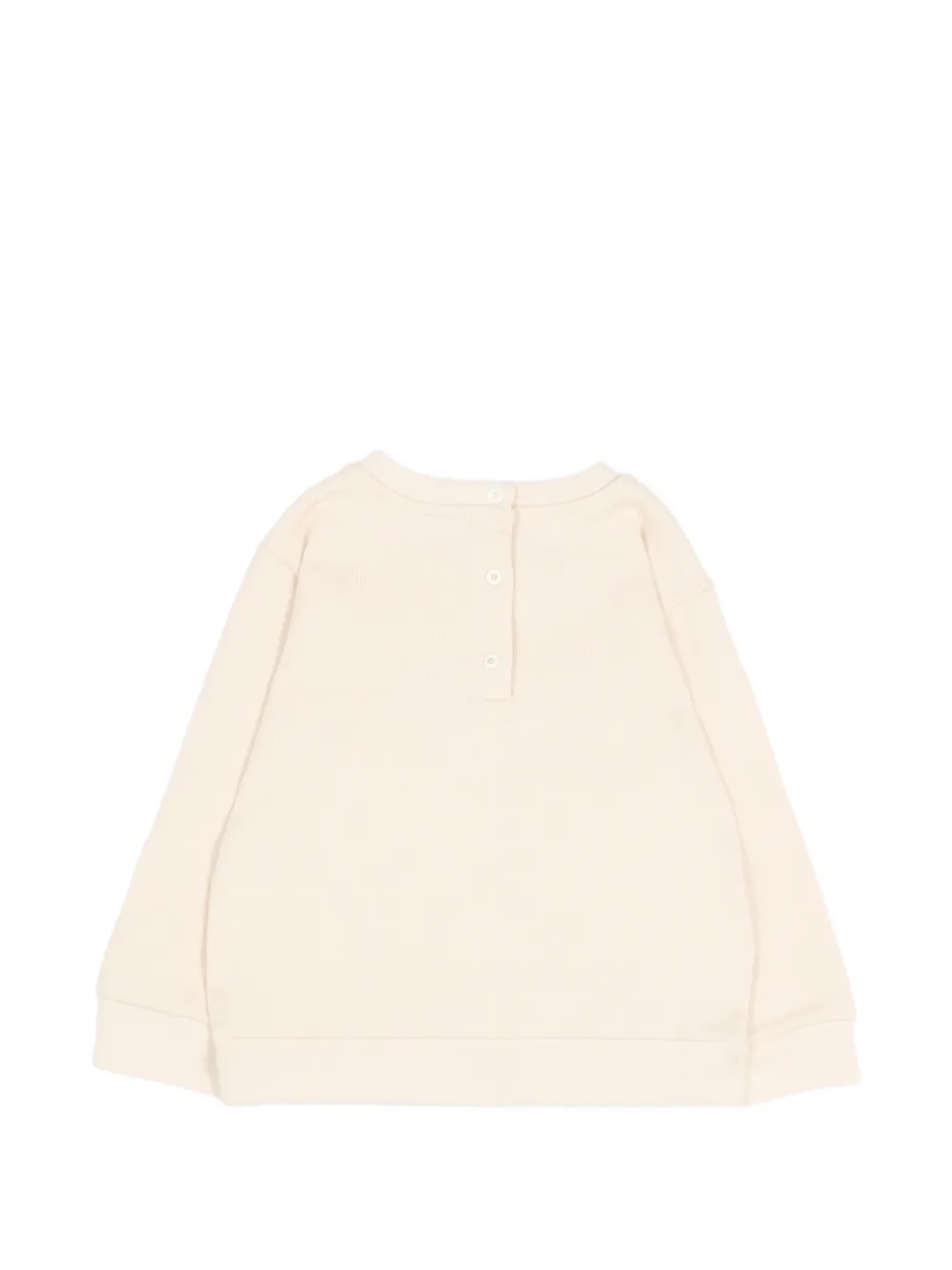 Fendi Kids Sweater met geborduurd logo Beige