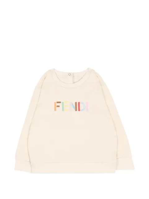 Fendi Kids logo-embroidered sweatshirt