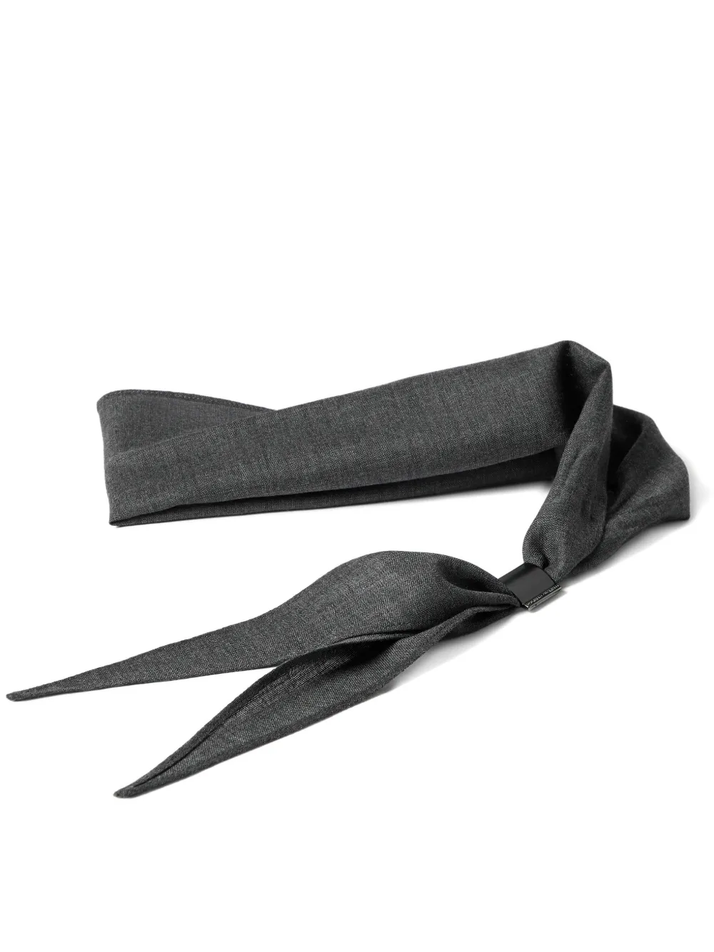 Brunello Cucinelli Scheerwollen organza stropdas met monili Grijs