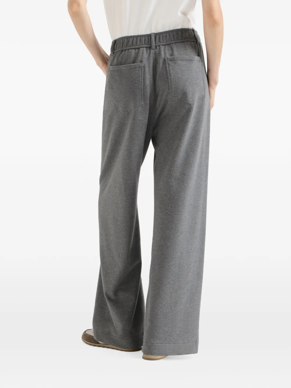 Brunello Cucinelli Katoenen badstof broek Grijs
