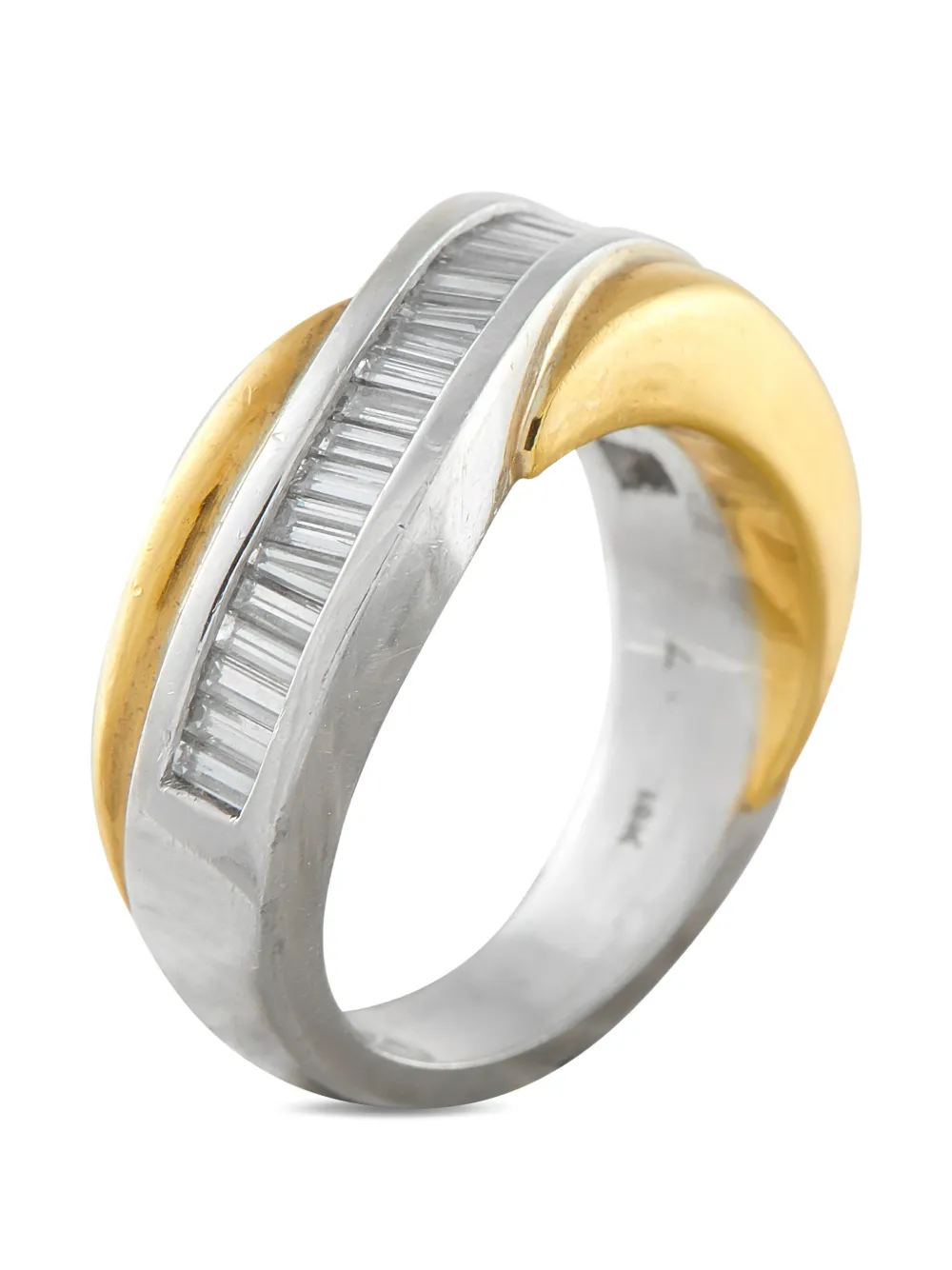 LB Exclusive diamond two-tone ring - Argento