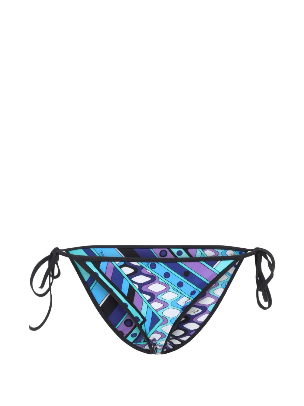 PUCCI geometric-print side-tie bikini bottoms - Blu