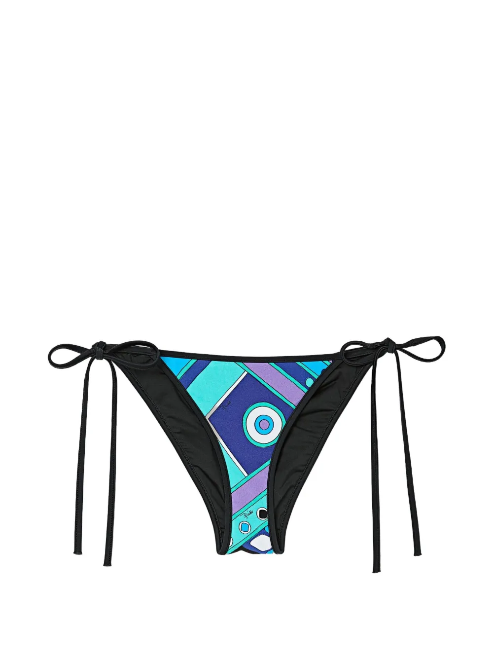 PUCCI geometric-print side-tie bikini bottoms - Blau