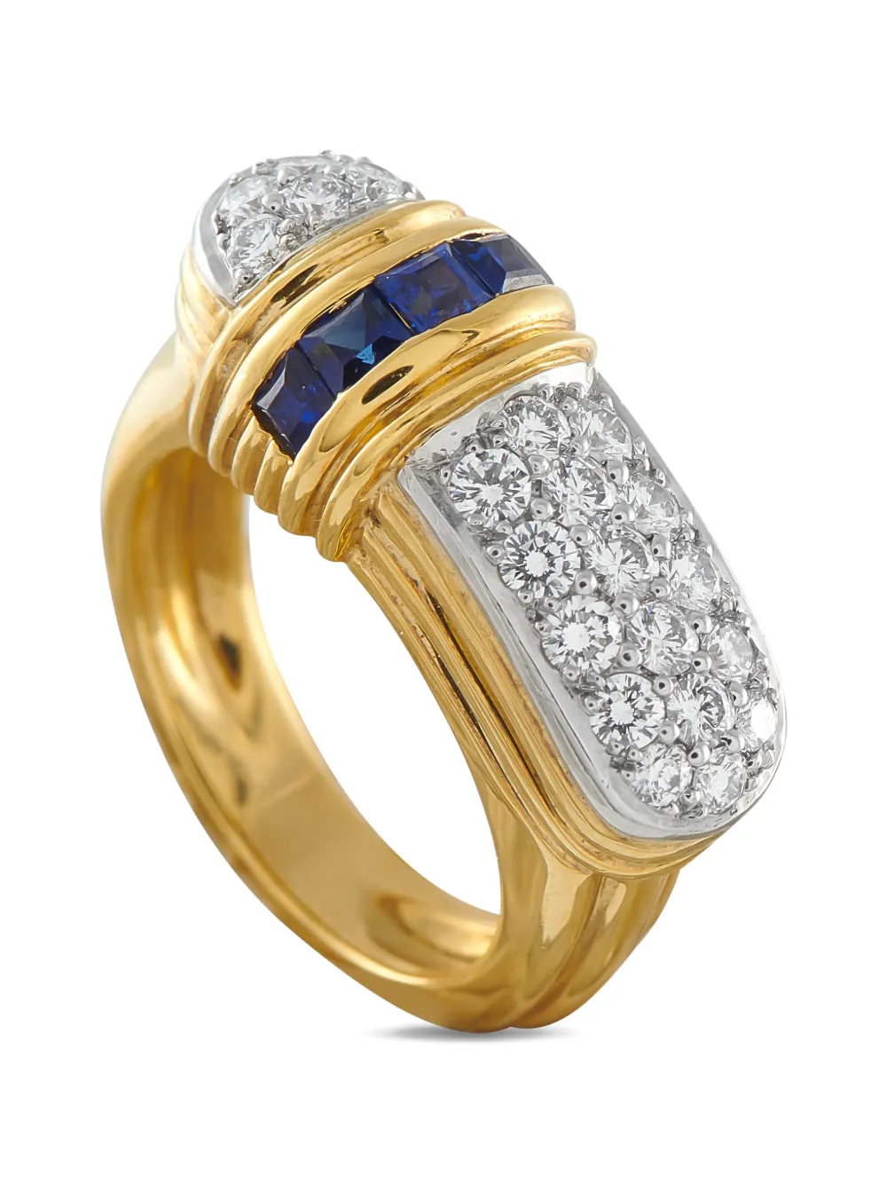 LB Exclusive diamond and sapphire ring - Oro
