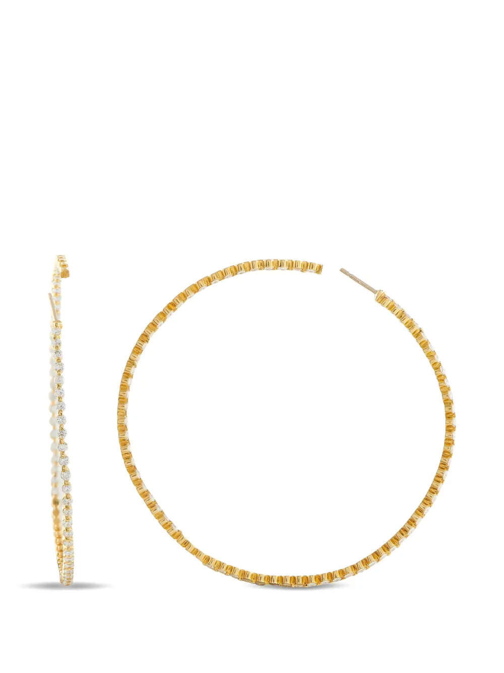 LB Exclusive diamond hoop earrings - Oro
