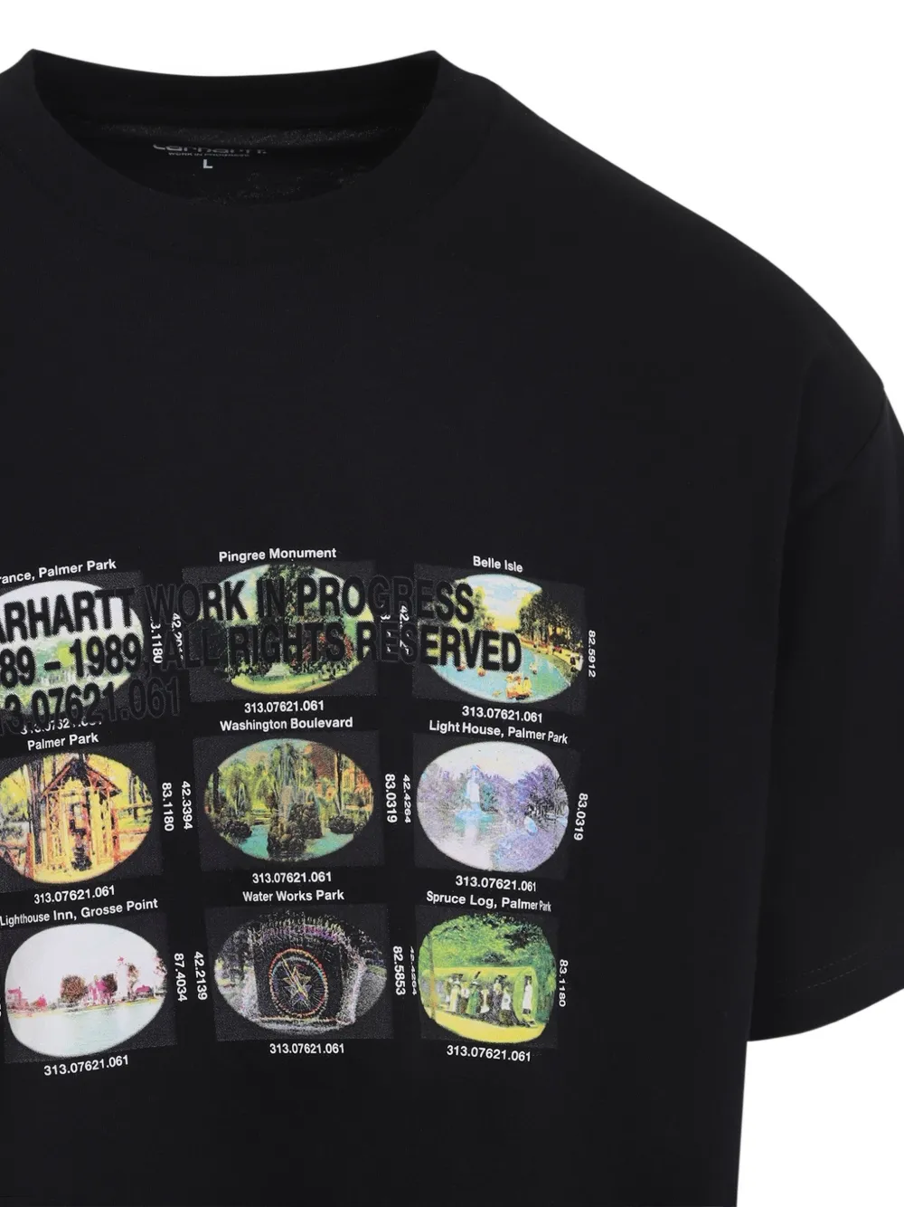 Carhartt WIP Coördinaten T-shirt met print Zwart