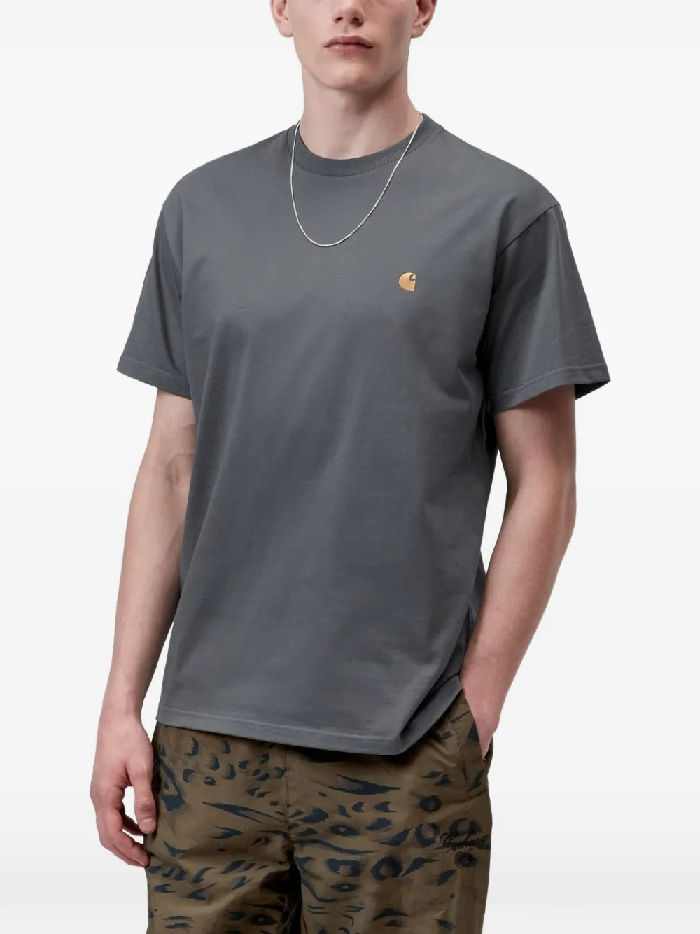 Carhartt WIP T-shirt met geborduurd logo Blauw