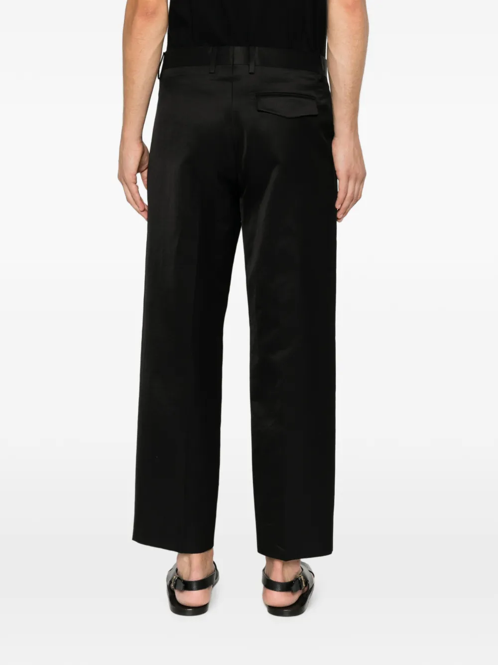 Costumein Broek met plooien Zwart