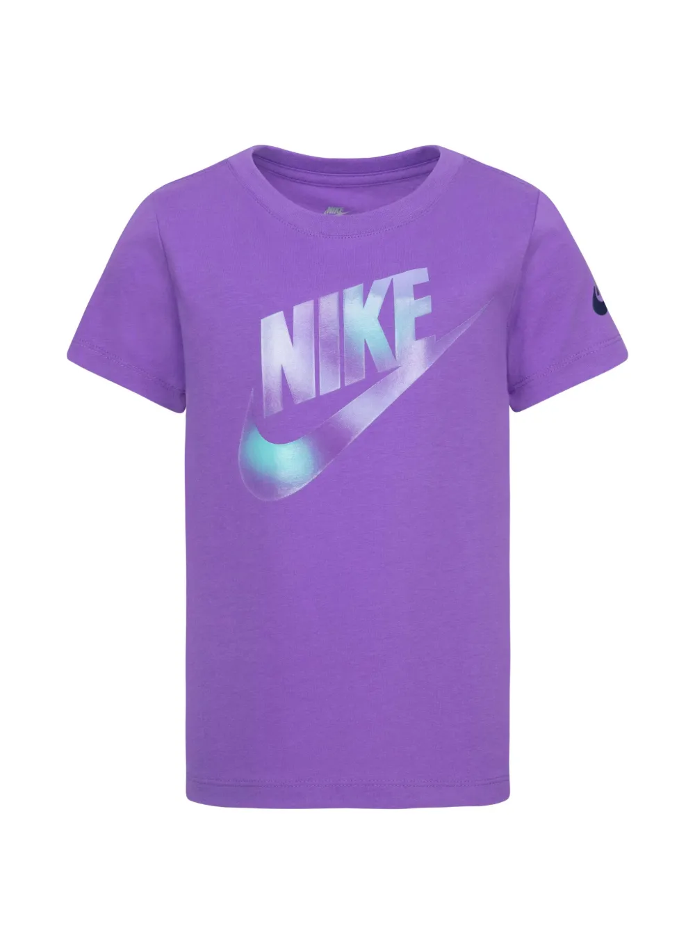 Nike Kids logo-print short-sleeve T-shirt - Viola