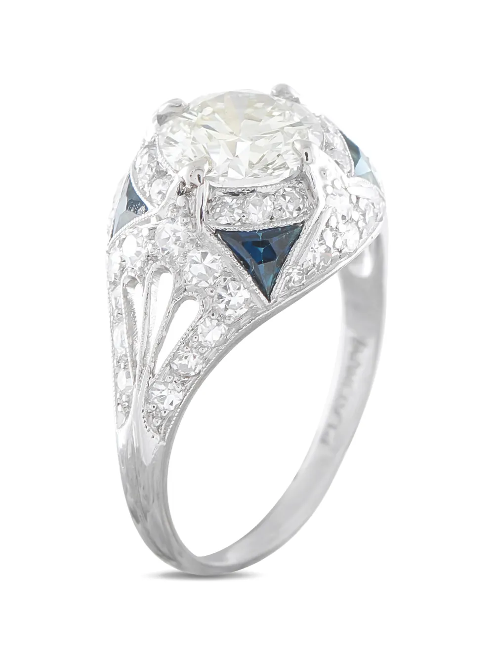 LB Exclusive diamond and sapphire ring - Argento