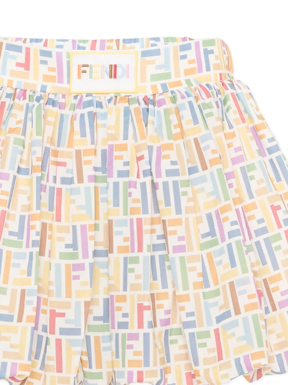 Fendi Kids Shorts met logoprint Beige