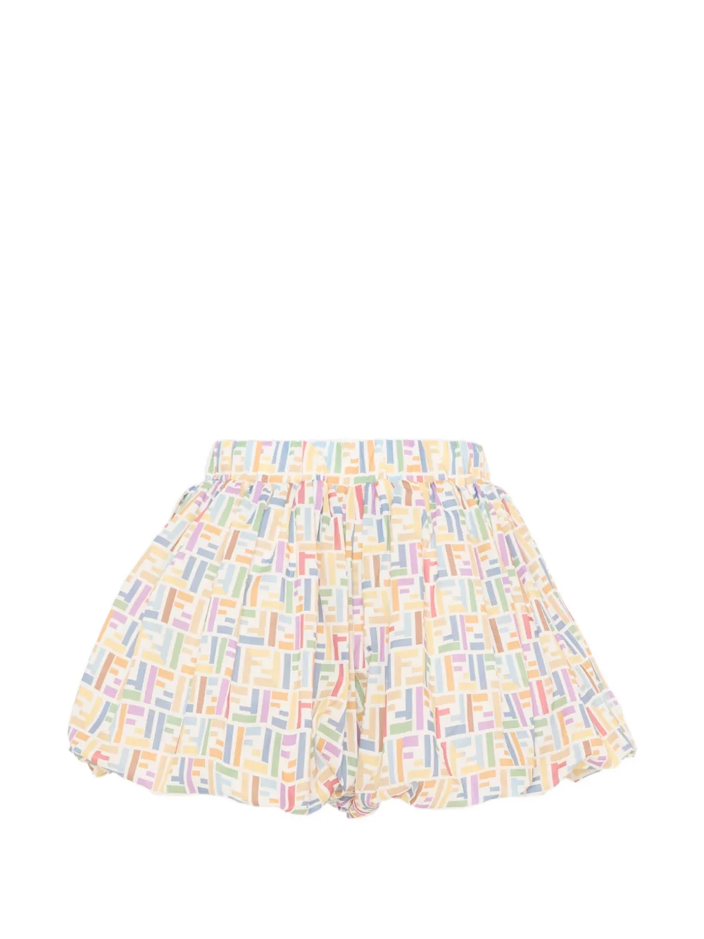 Fendi Kids Shorts met logoprint Beige
