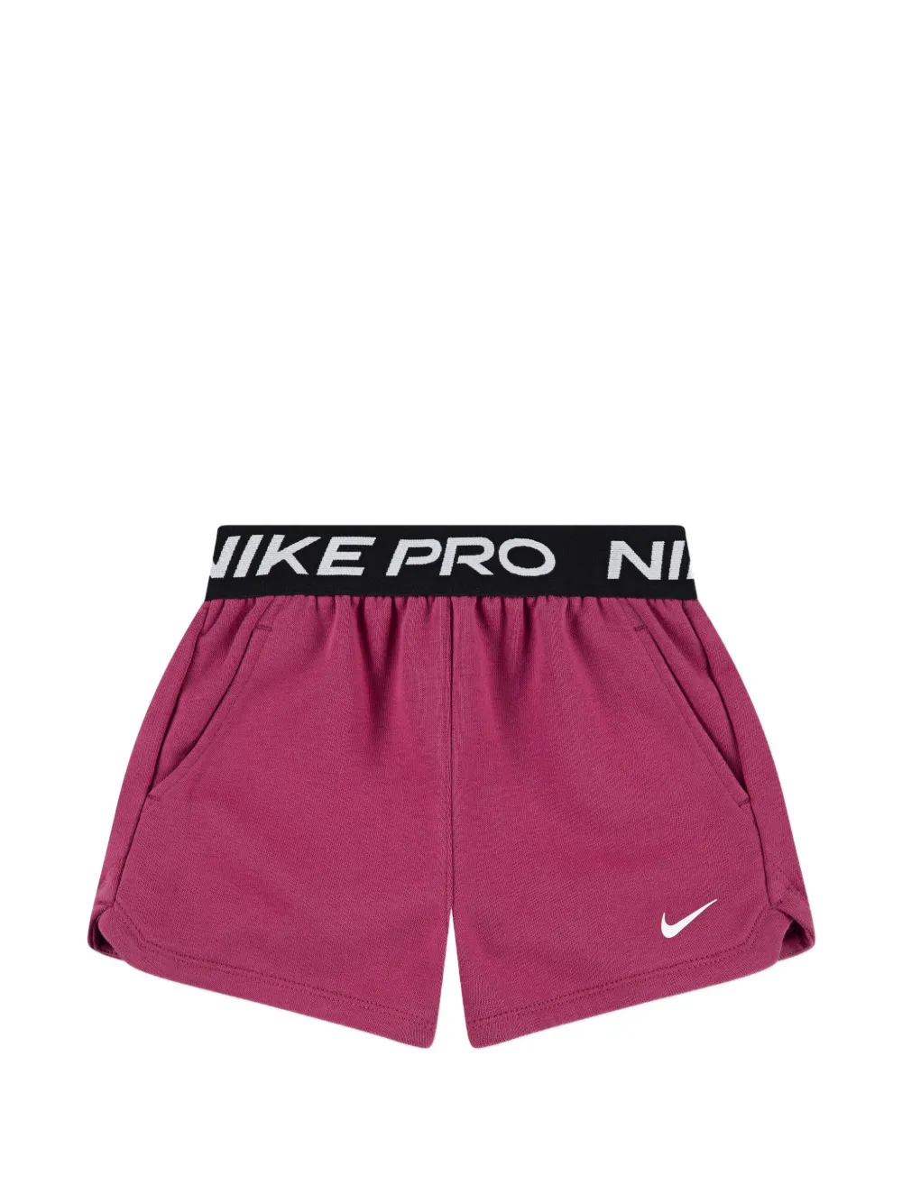 Nike Kids Nike Pro Essentials logo-waistband shorts - Rosa