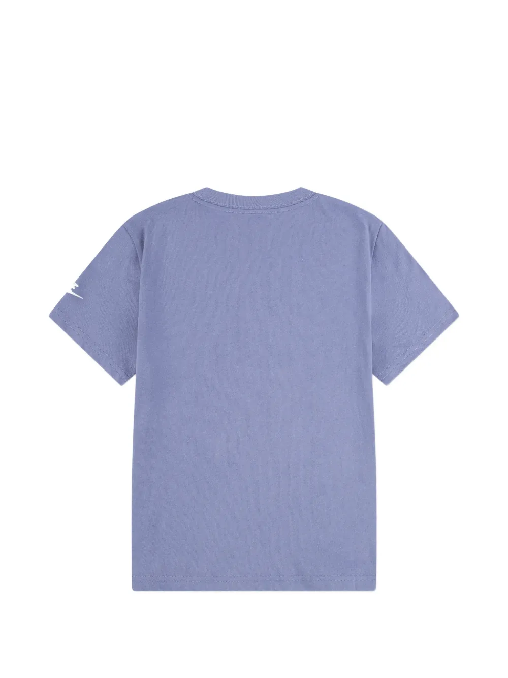 Nike Kids Futura Evergreen T-shirt met logoprint Blauw