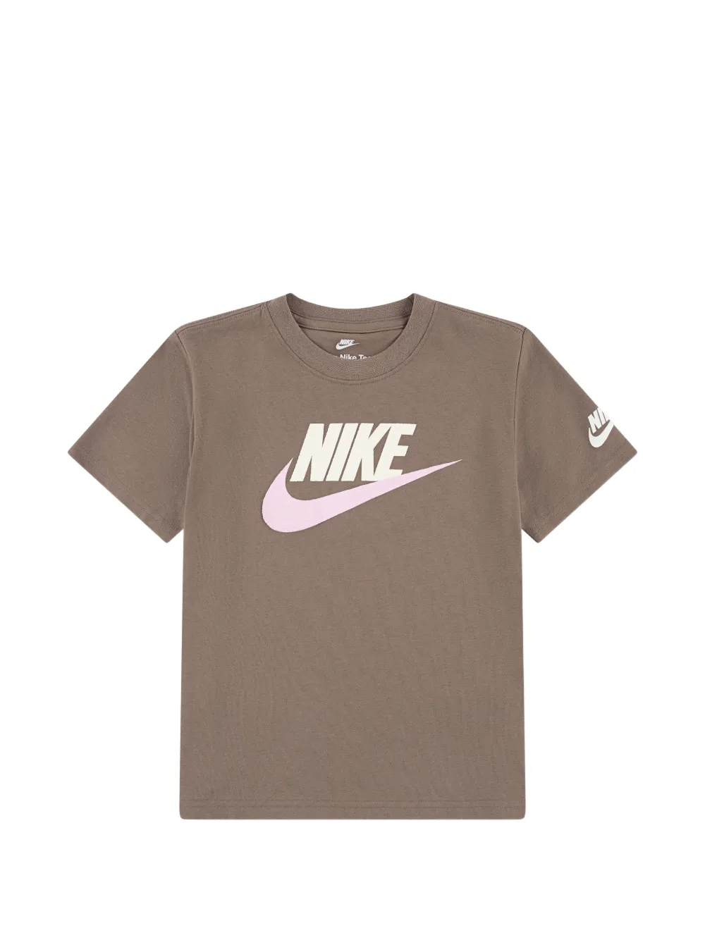 Nike Kids Family logo-print short-sleeved T-shirt - Marrone