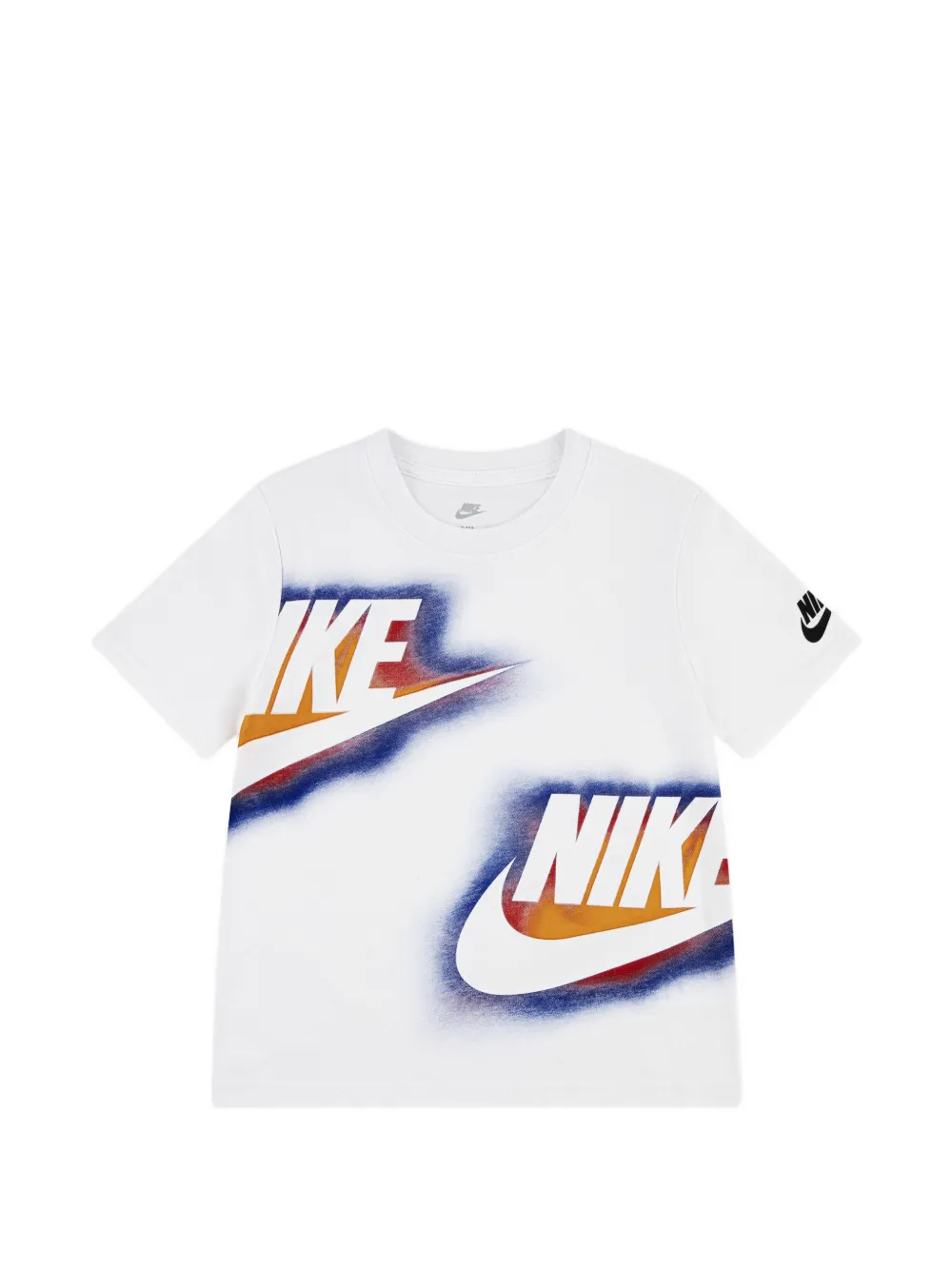 Nike Kids Glow With Me logo-print T-shirt - Bianco