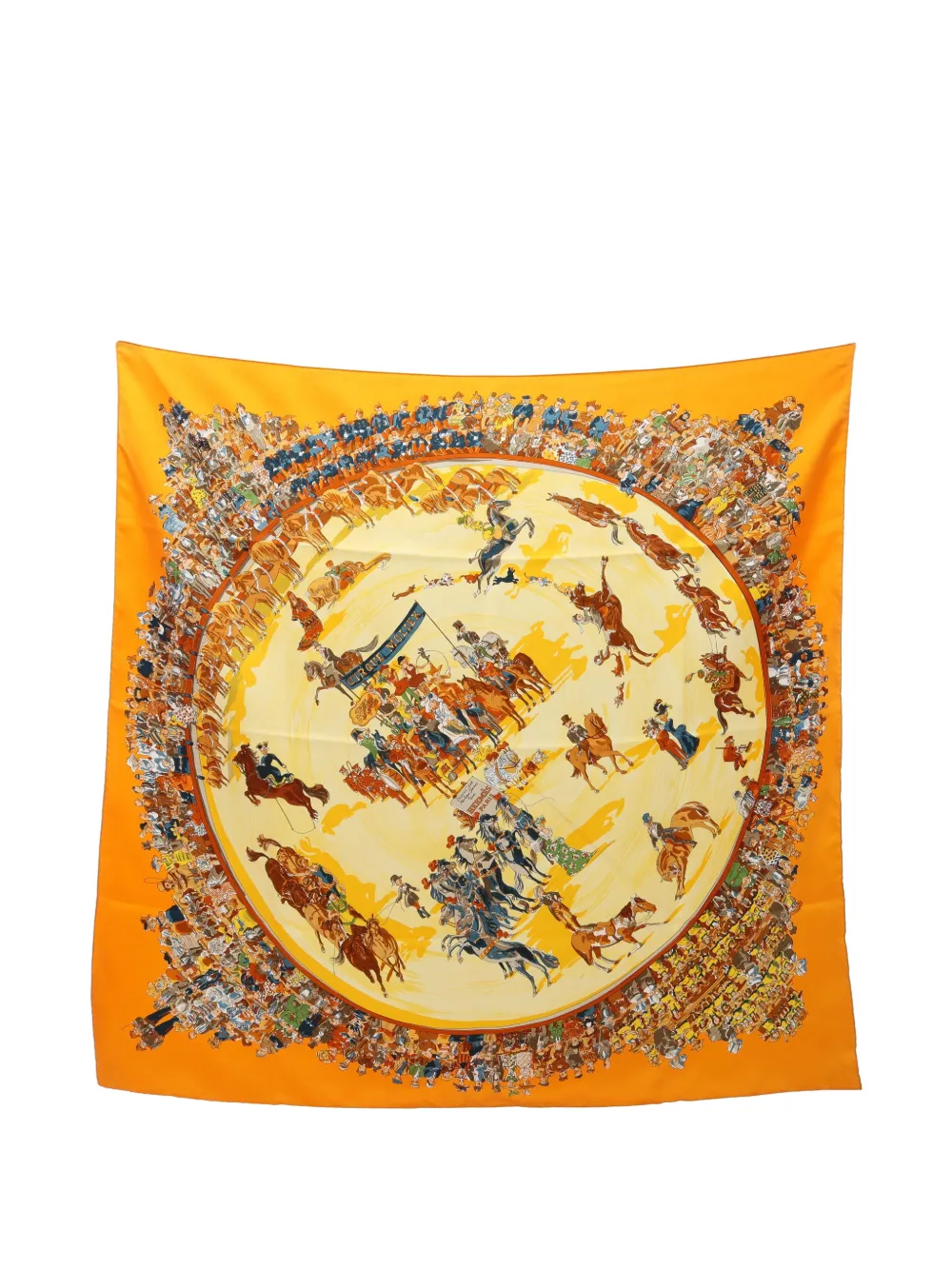 Hermès Pre-Owned 2000s Cirque Molier scarf - Arancione
