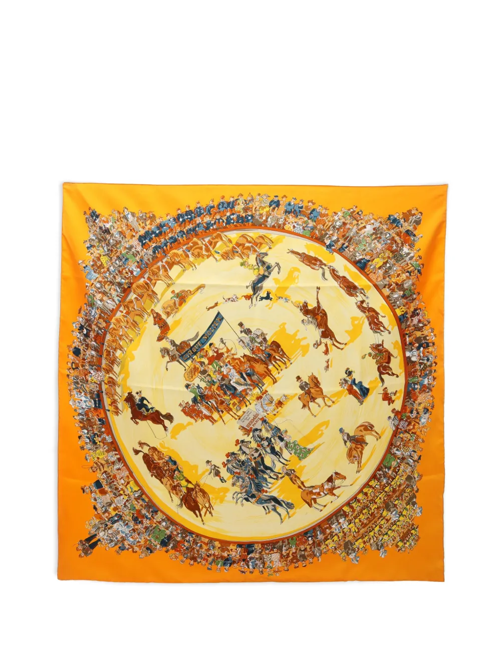 Hermès Pre-Owned 2000s Cirque Molier scarf - Arancione
