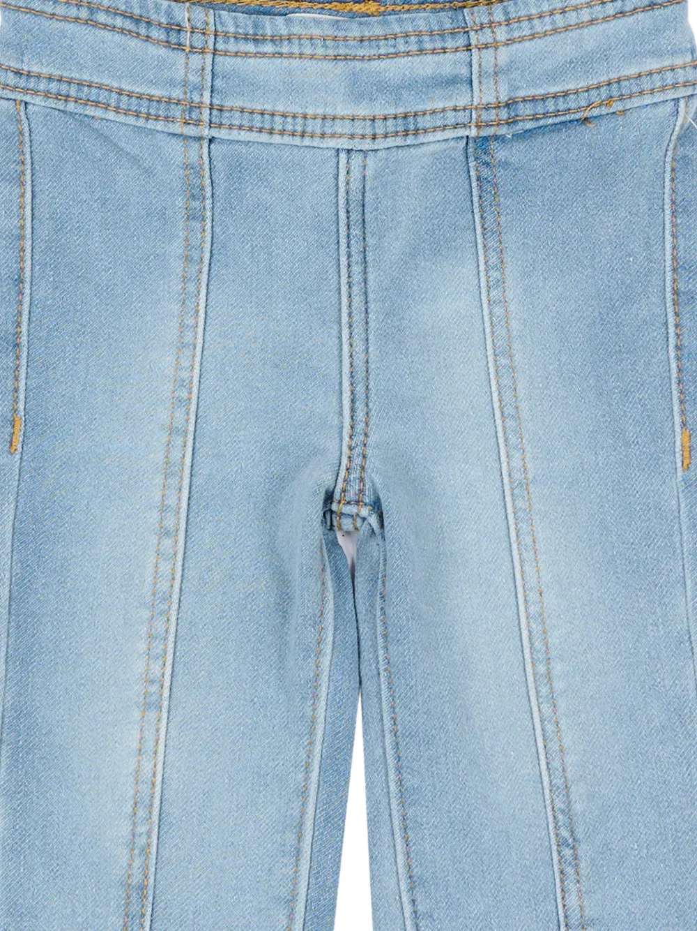 Levi's Kids Jeans met geborduurde bloemen Blauw
