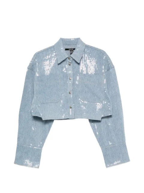 Ksubi camisa corta con lentejuelas