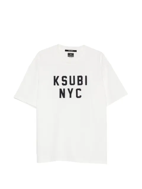Ksubi NYC Ekcess logo-patch cotton T-shirt