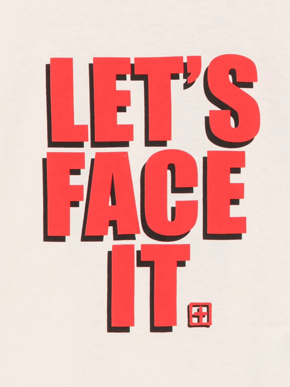 Ksubi Lets Face It T-shirt met print Beige