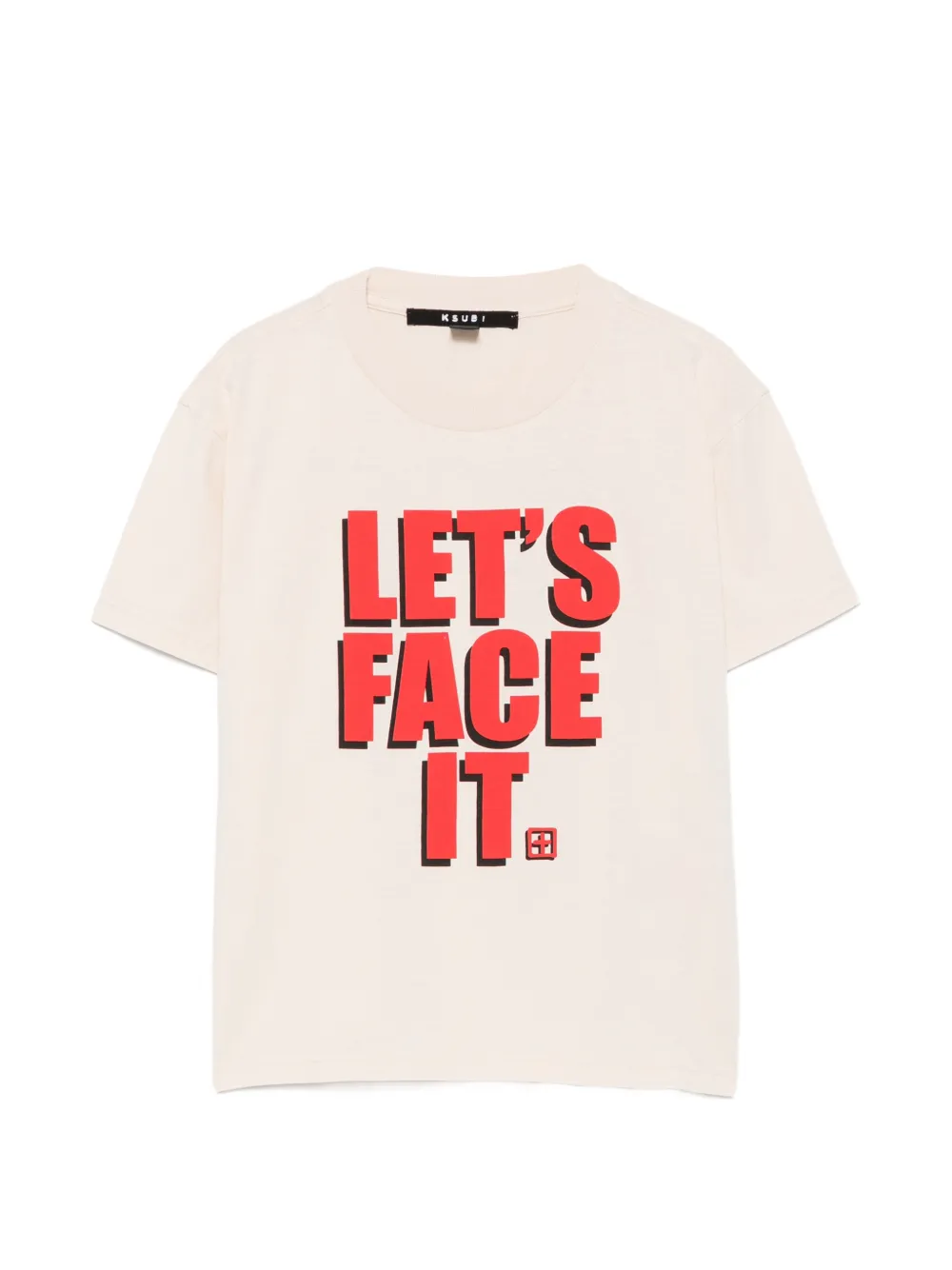 Ksubi Lets Face It graphic-print T-shirt - Toni neutri