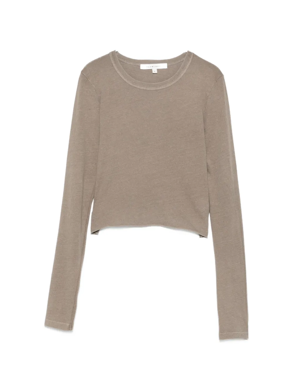 SLVRLAKE long-sleeve cropped T-shirt - Marrone