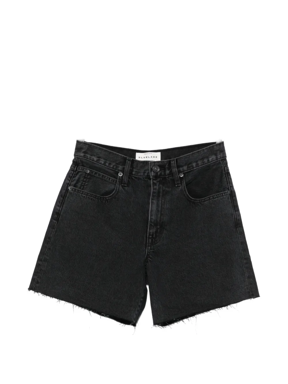 SLVRLAKE Sienna raw-cut shorts - Nero