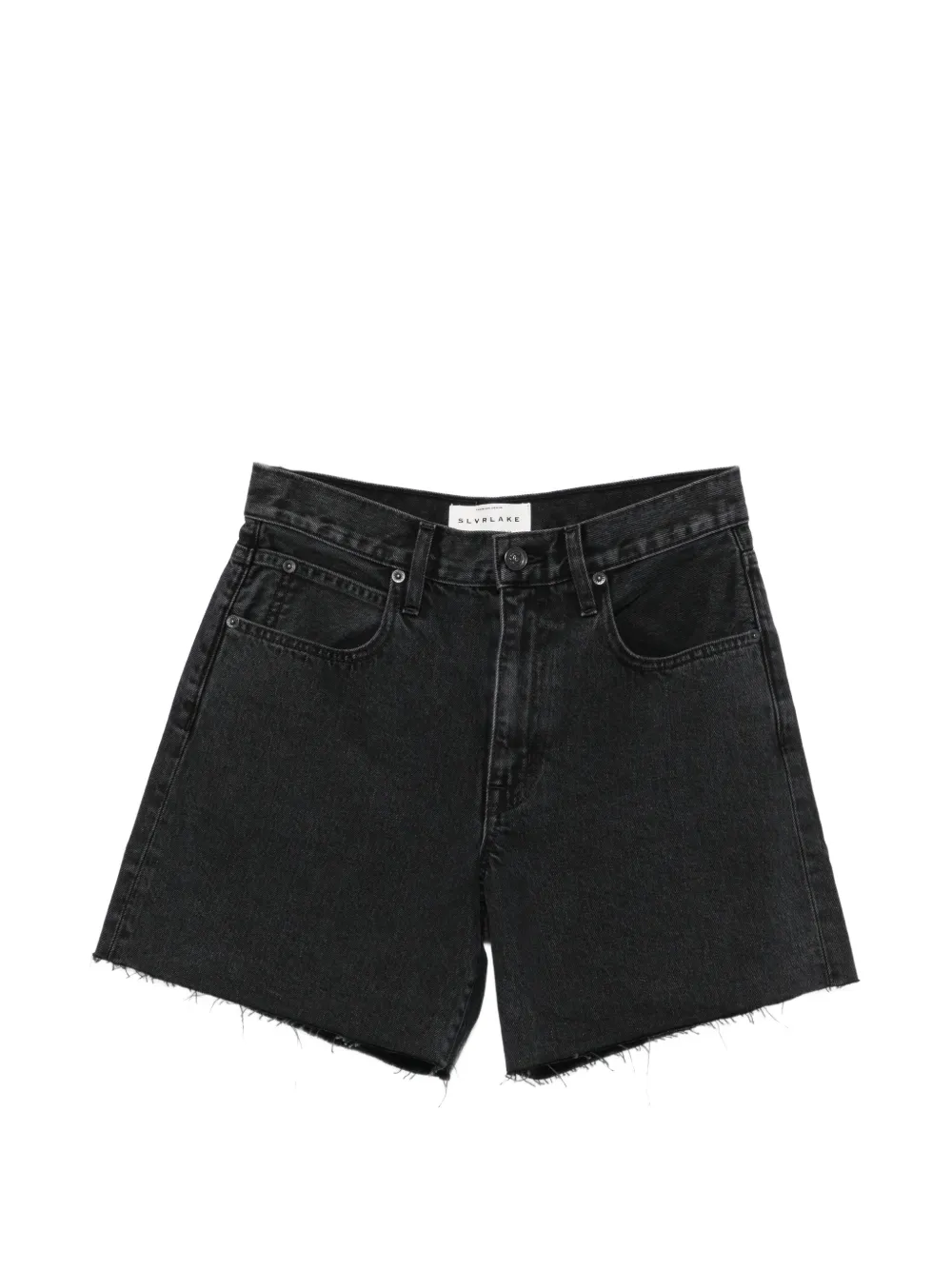 SLVRLAKE Sienna raw-cut shorts - Black