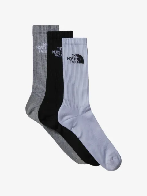The North Face Kids set de tres pares de calcetines con logo estampado